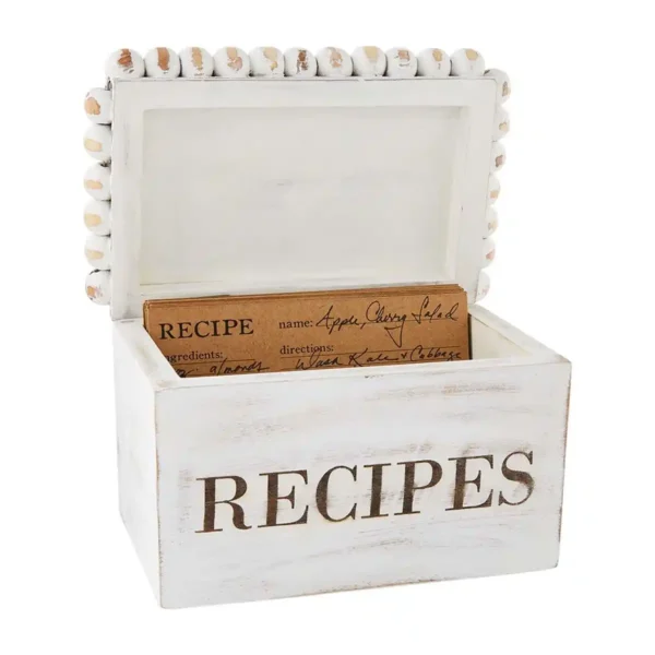 mudpie beaded recipe box