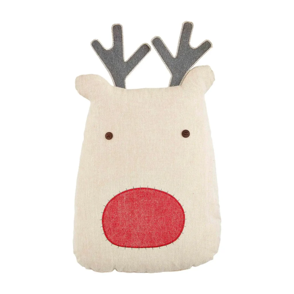 mudpie reindeer pillow