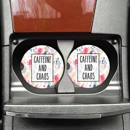 car coasters caffeine and chaos